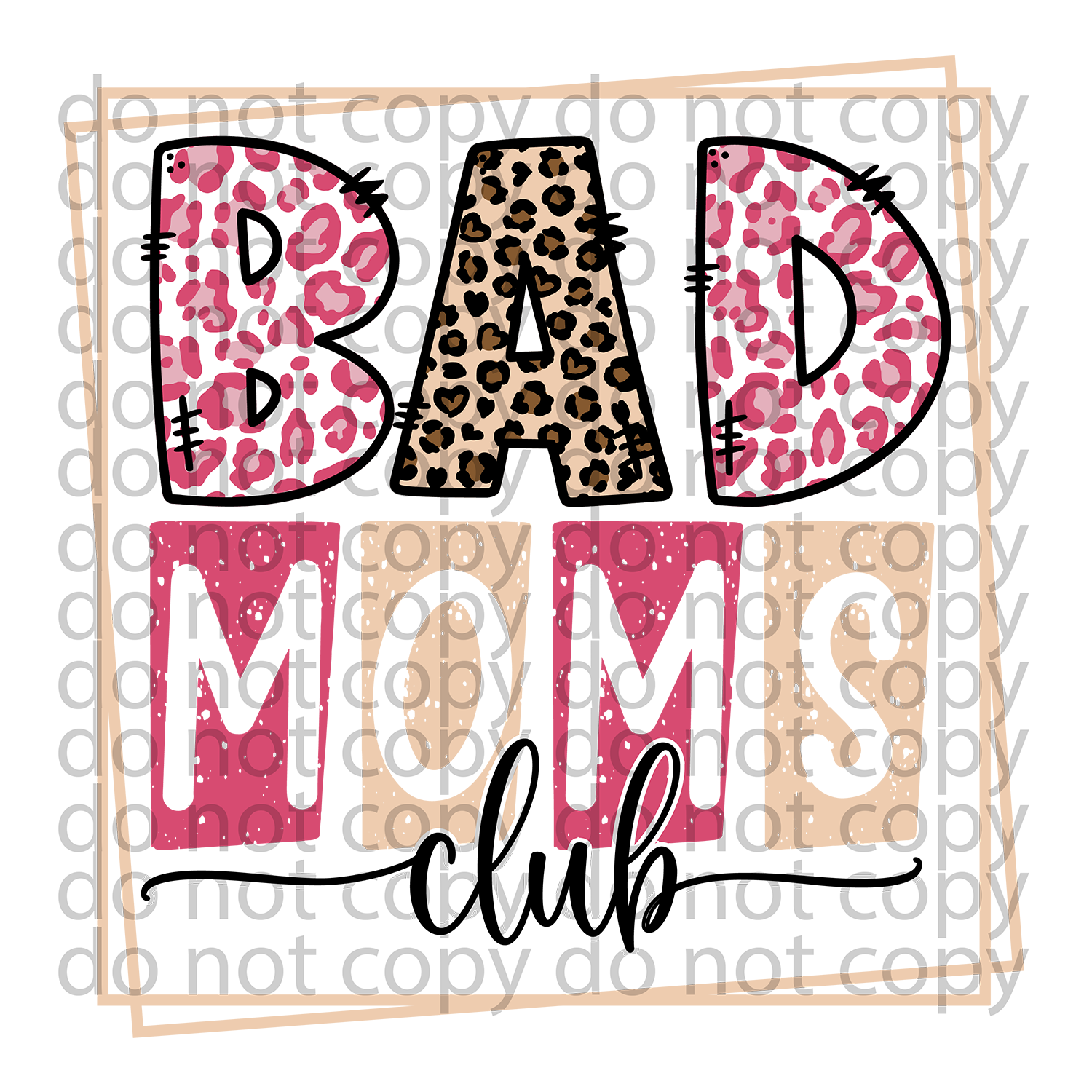 Bad Moms Club Decal 3elevenco