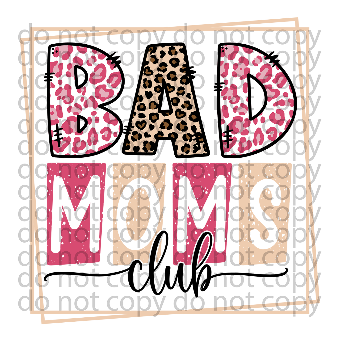 bad moms club decal