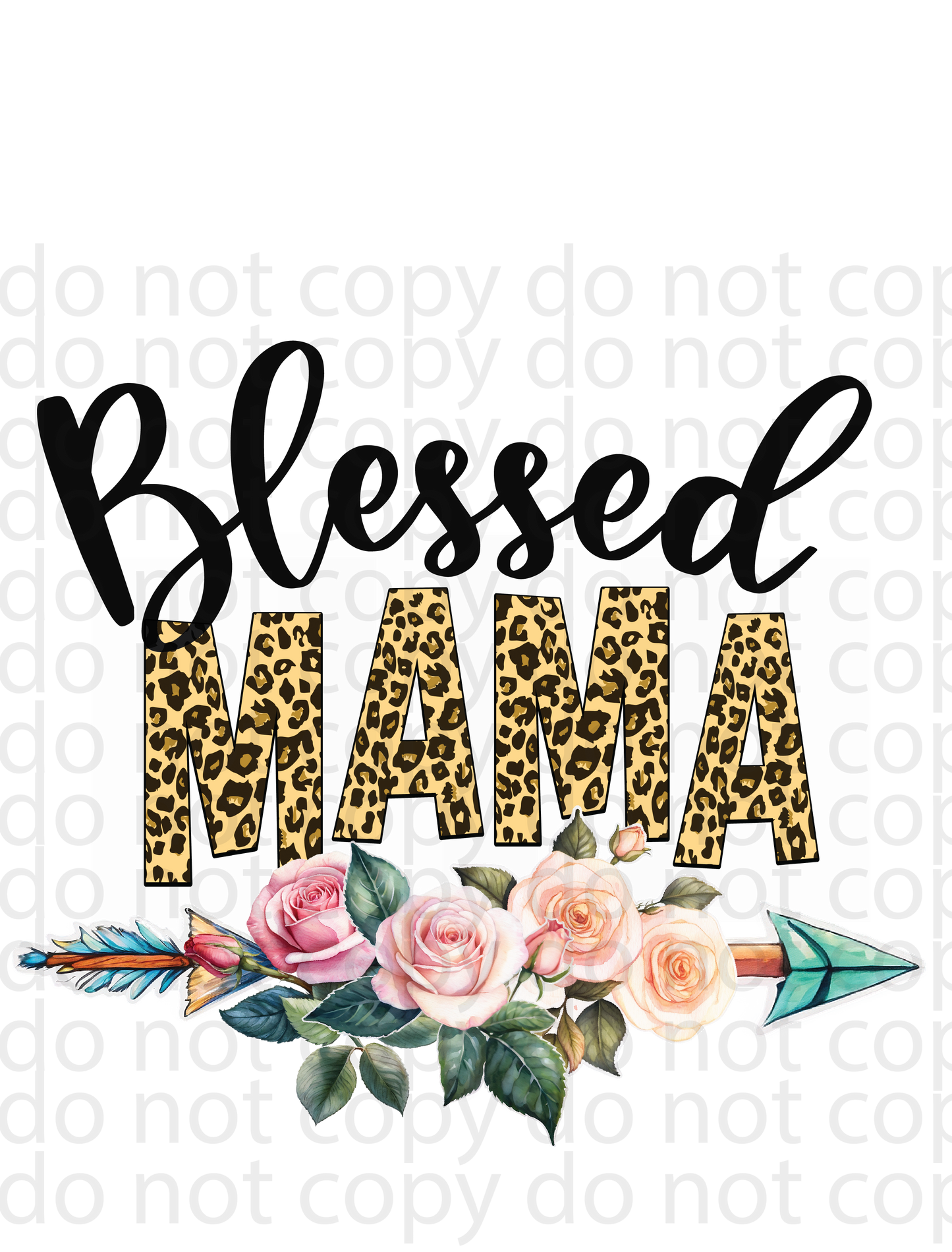 blessed mama roses decal