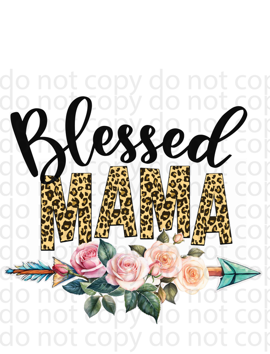 blessed mama roses decal
