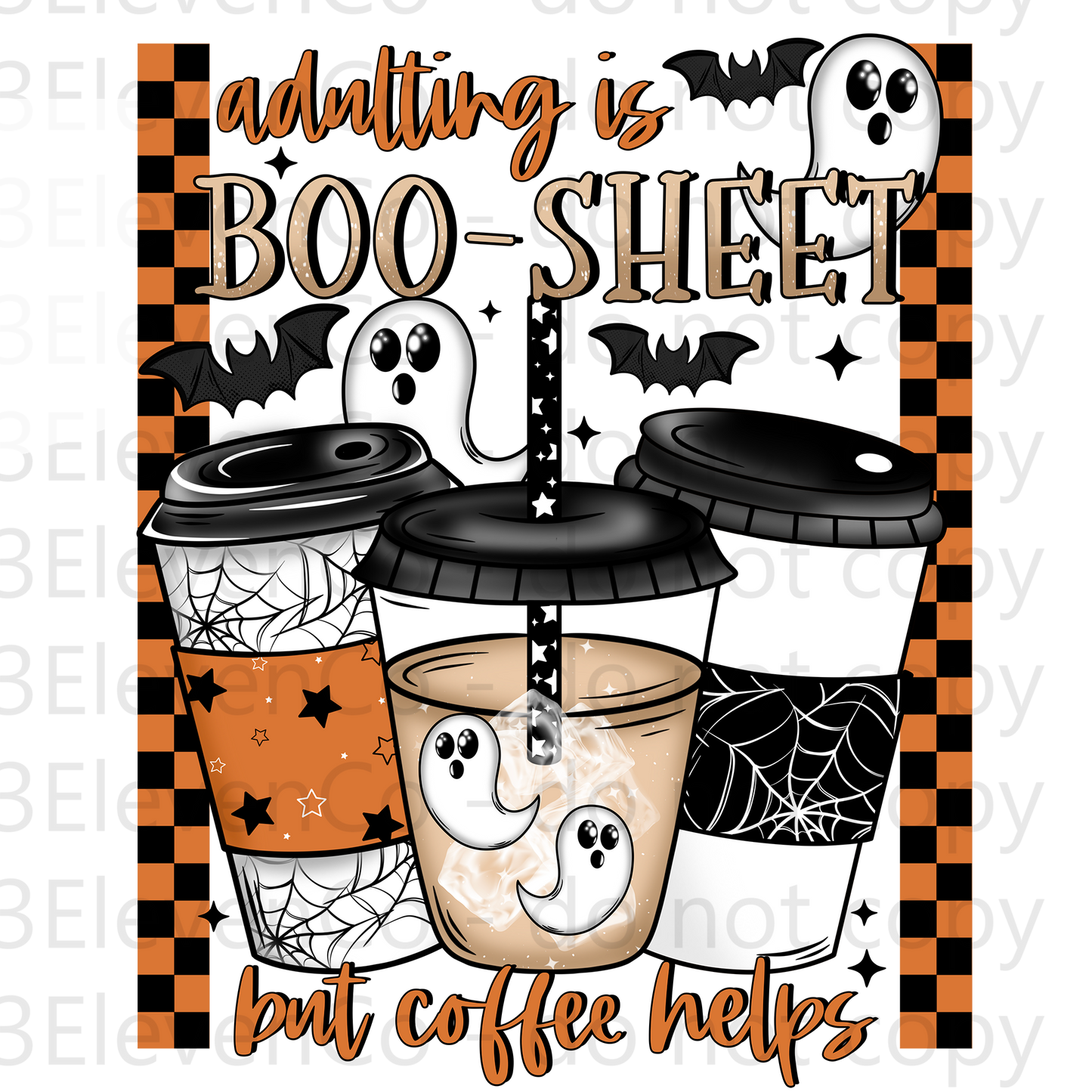 CS 2024 adulting is boo-sheet decal | UV DTF | DTF