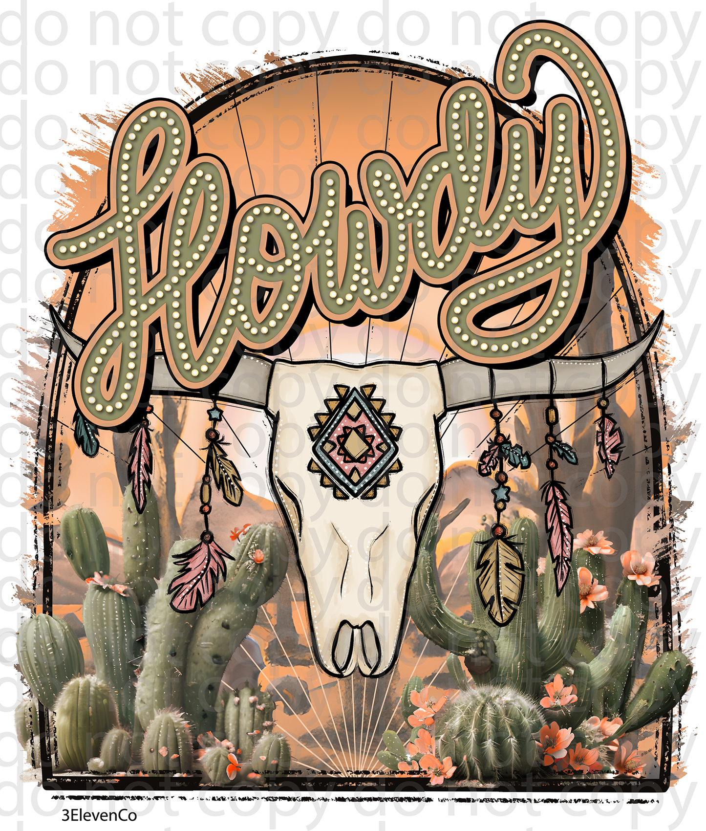 Howdy sublimation print