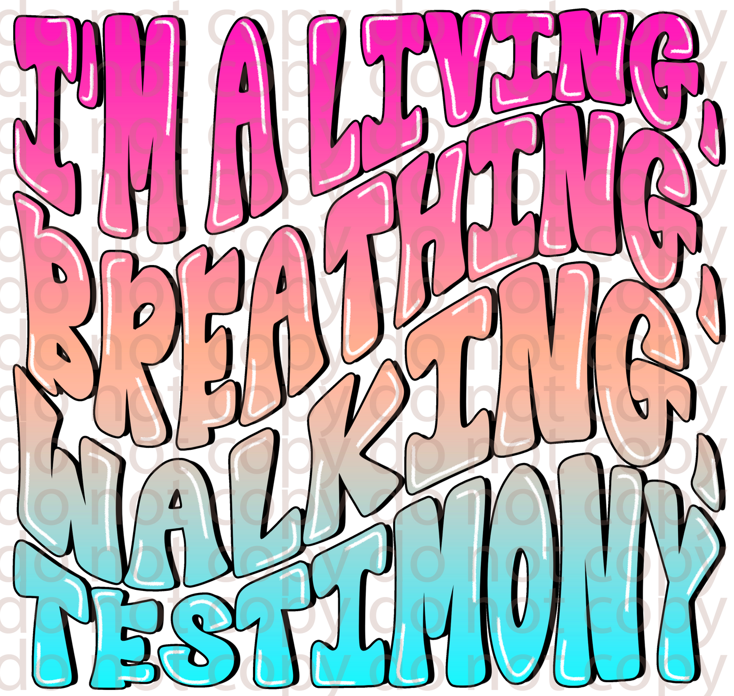 living testimony decal or sublimation print