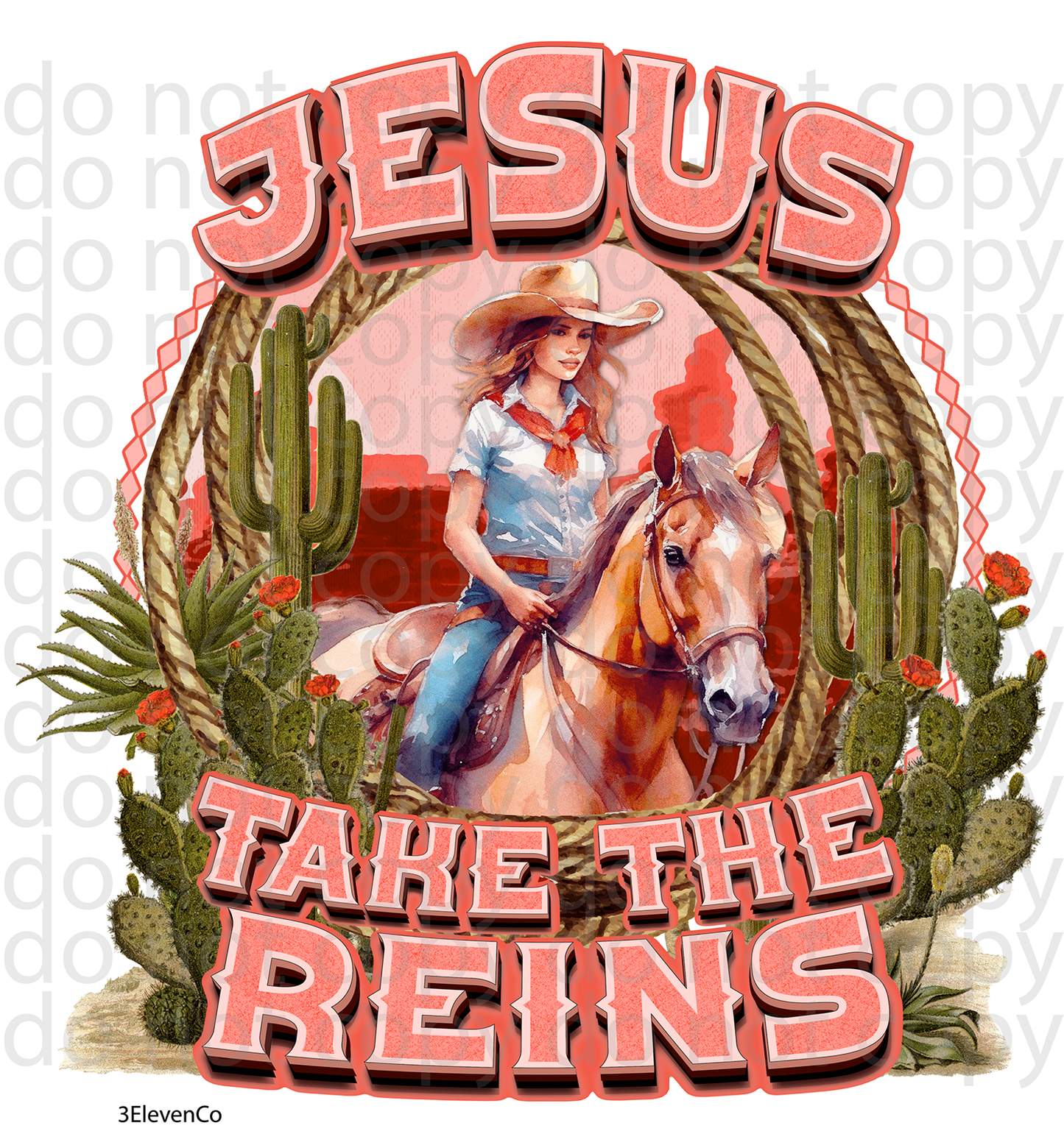 Jesus take the reins decal