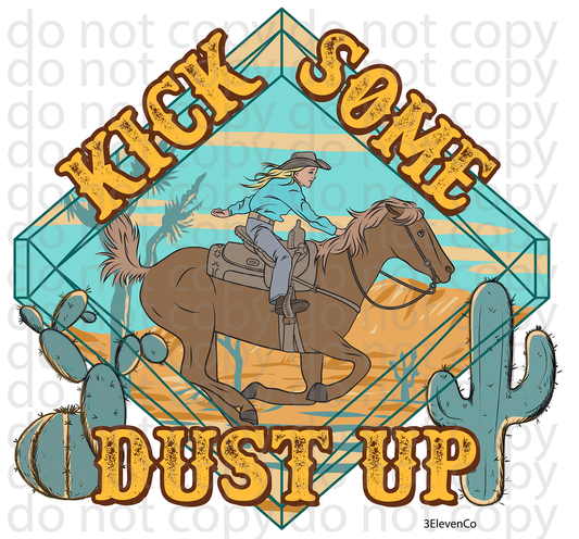 Kick some dust up decal