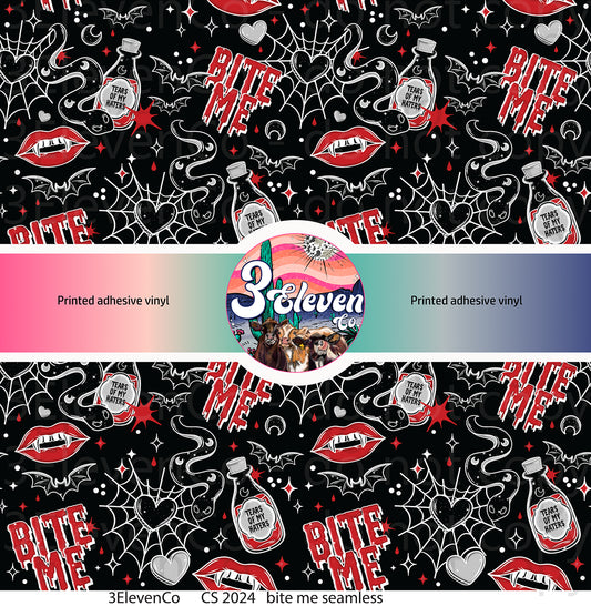 CS 2024 bite me seamless vinyl sheet | decal | vinyl wrap | UV wrap | DTF