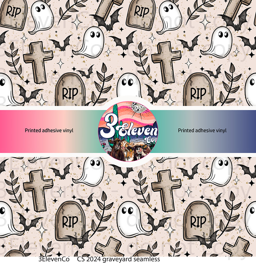 CS 2024 graveyard seamless vinyl sheet | decal | UV wrap | DTF print