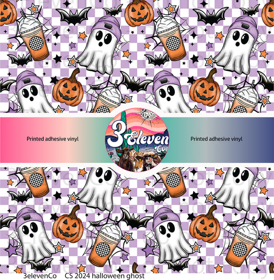 CS 2024 Halloween ghost vinyl sheet | decal | UV wrap | vinyl wrap | DTF print