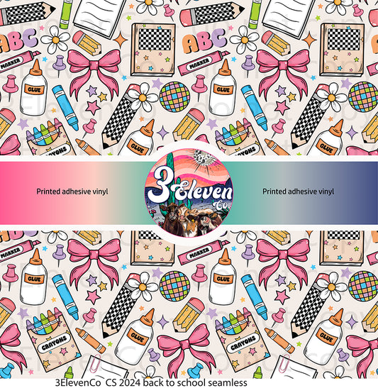 CS 2024 back to school vinyl sheet | decal | UV wrap | DTF print