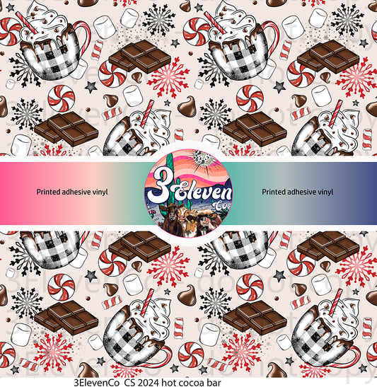 CS 2024 hot cocoa bar vinyl sheet | decal | UV wrap | vinyl wrap | DTF print