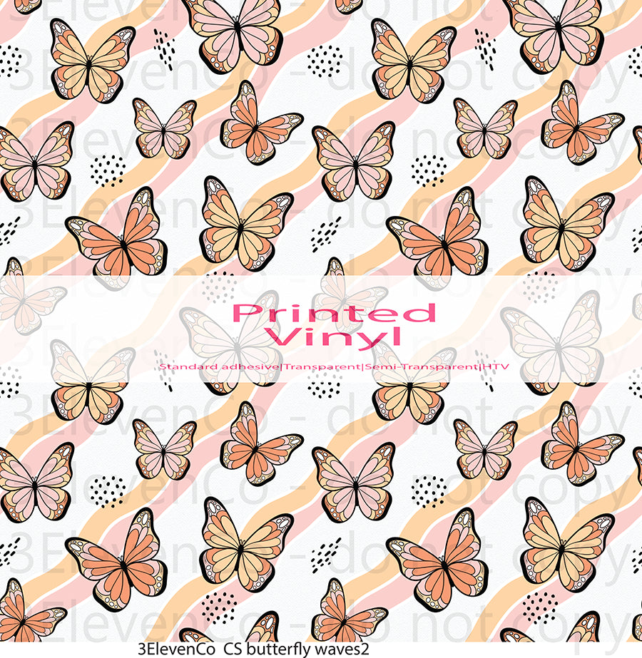 CS butterfly waves seamless vinyl sheet