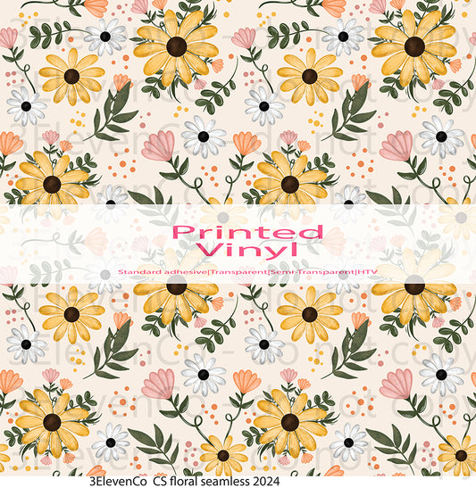 CS floral seamless 2024 vinyl sheet