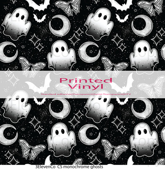 monochromatic ghosts vinyl sheet