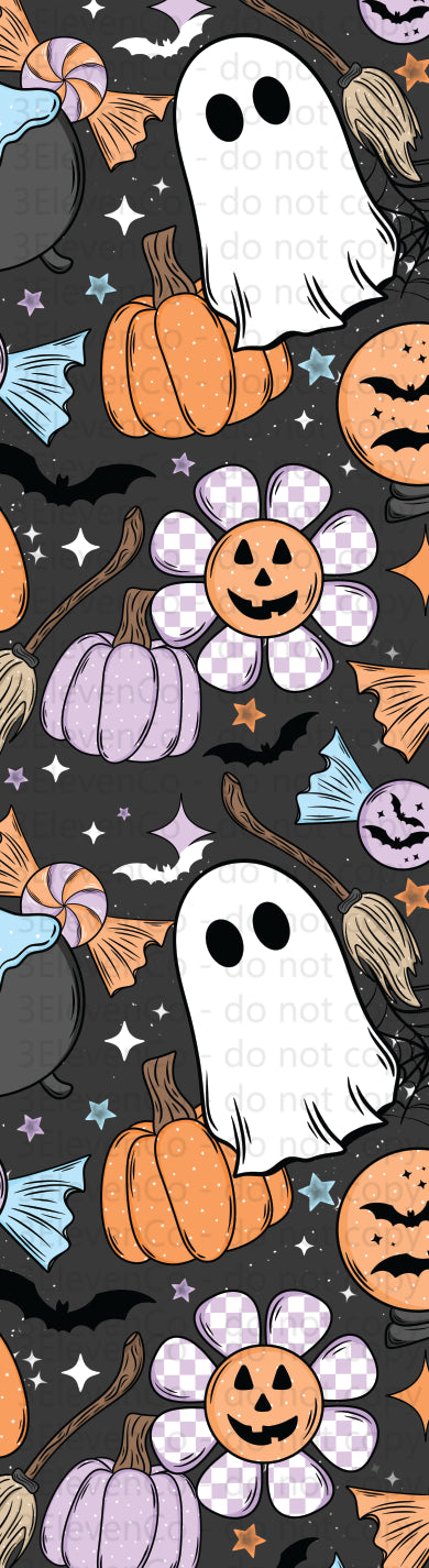 CS pastel halloween seamless 2024 vinyl sheet | decal | UV wrap | vinyl wrap | pen wrap