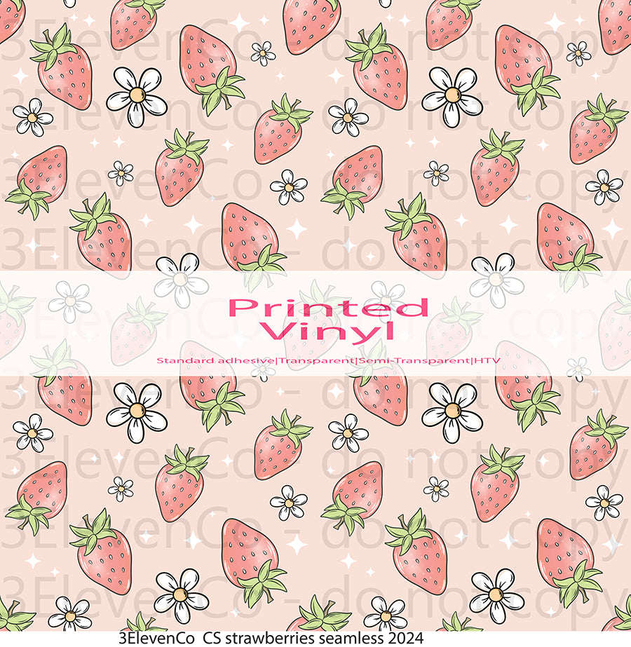 strawberry season vinyl sheet | decal | UV wrap| vinyl wrap