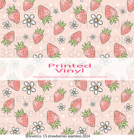 strawberry season vinyl sheet | decal | UV wrap| vinyl wrap