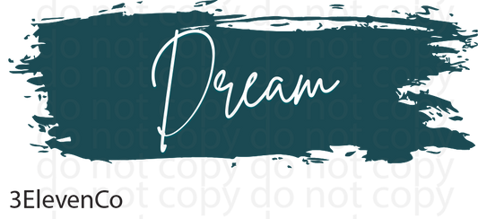 dream semi-transparent decal