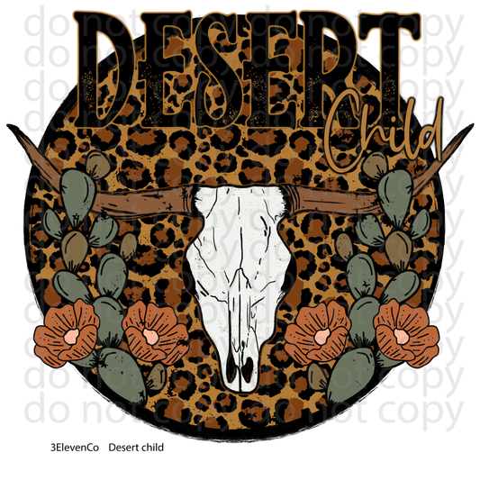 Desert child decal