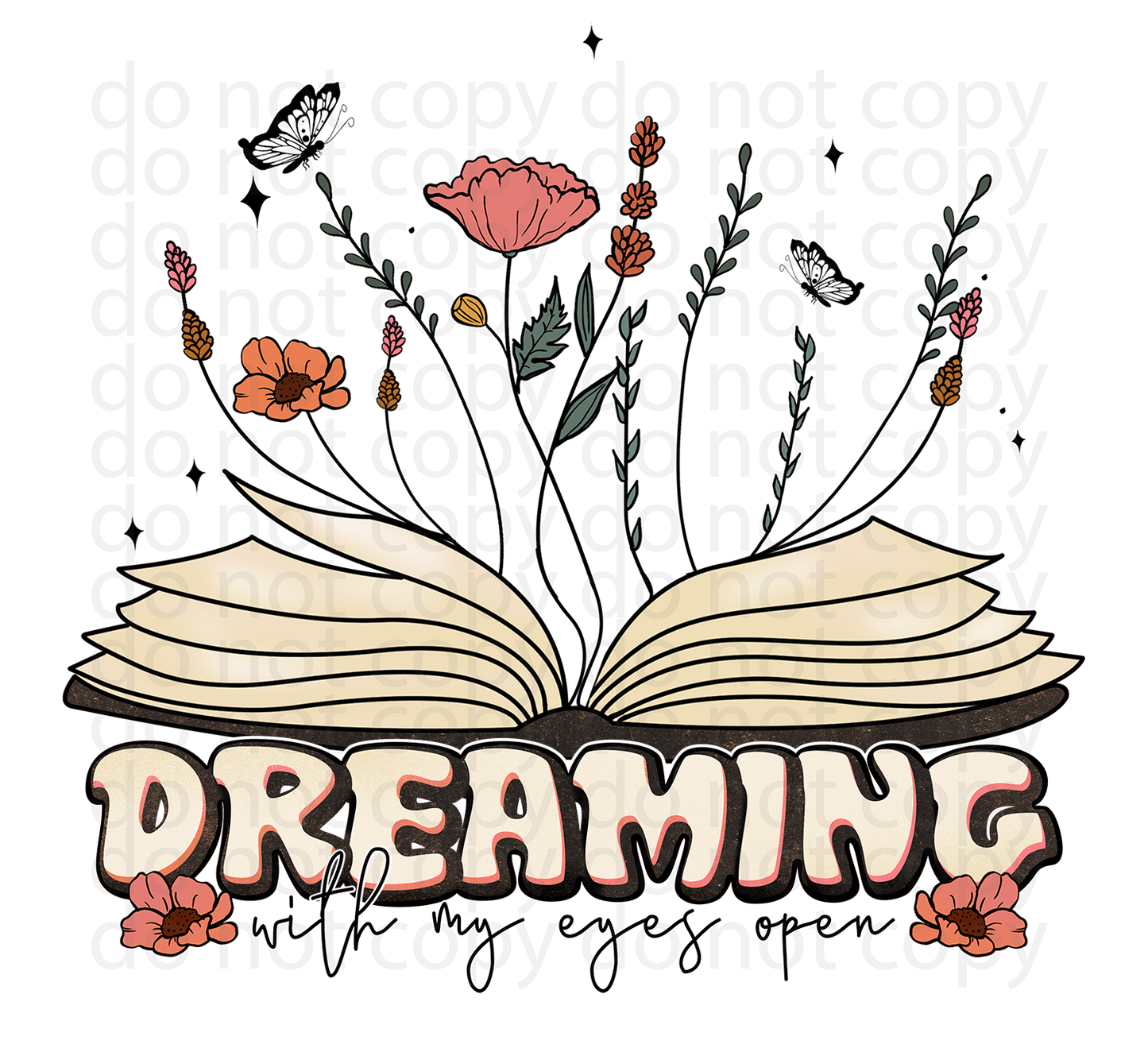 dreaming with my eyes open decal or sublimation print