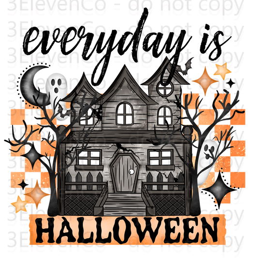 haunted house vinyl sheet | decal | UV wrap | vinyl wrap | DTF print