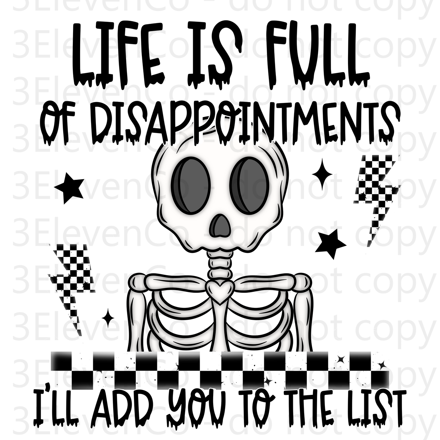 CS 2024 life is full of disappointment decal | UV DTF | DTF