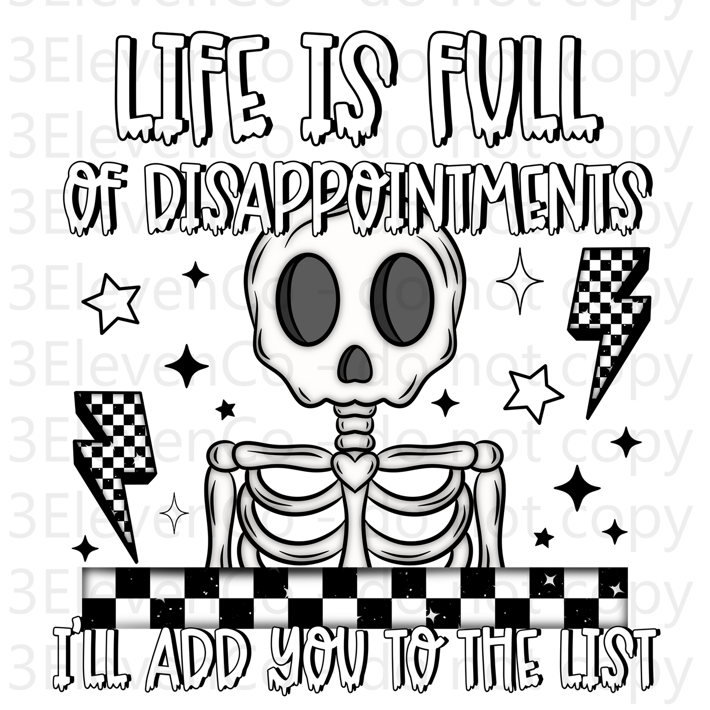 CS 2024 life is full of disappointment decal | UV DTF | DTF