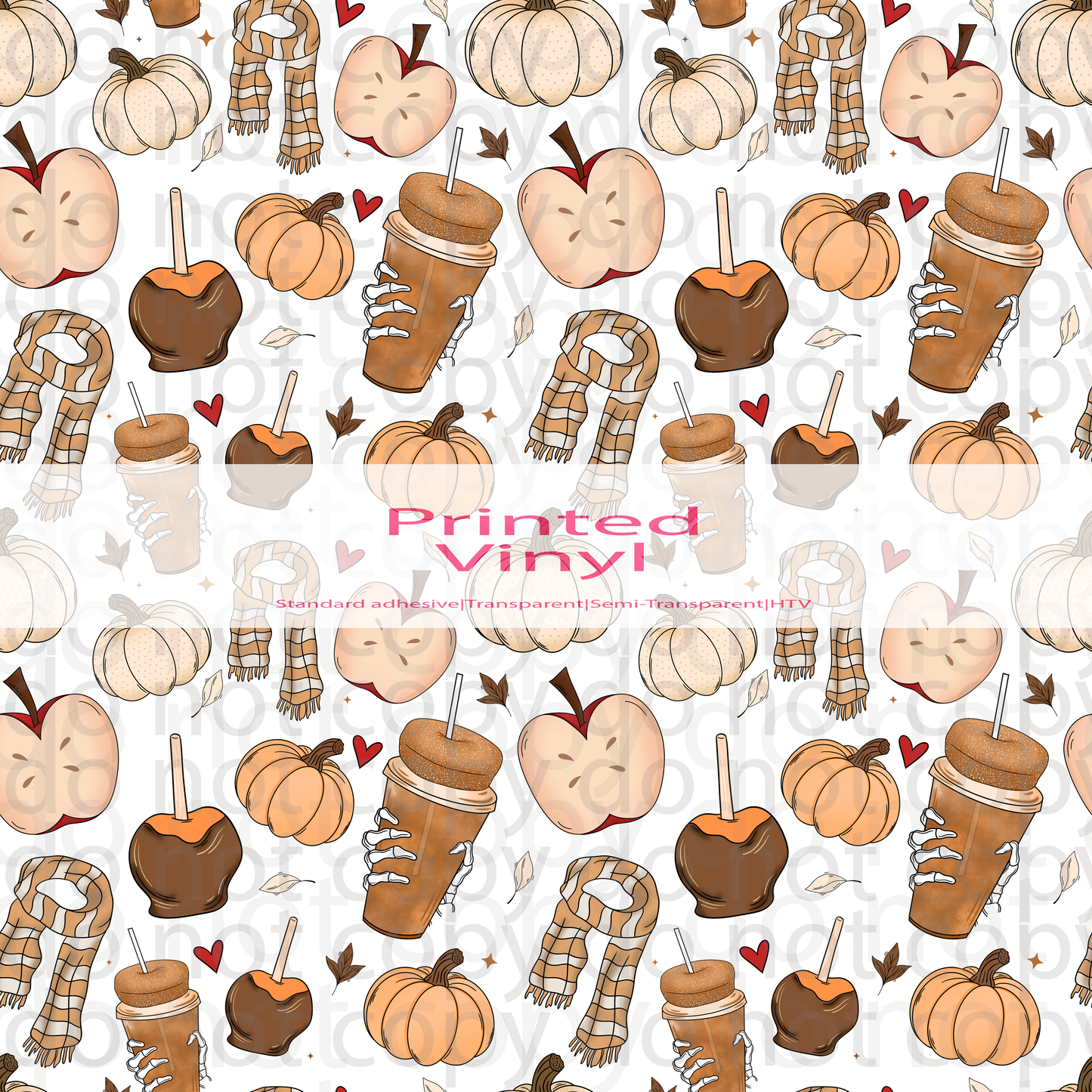 fall doodles vinyl sheet | decal | elements