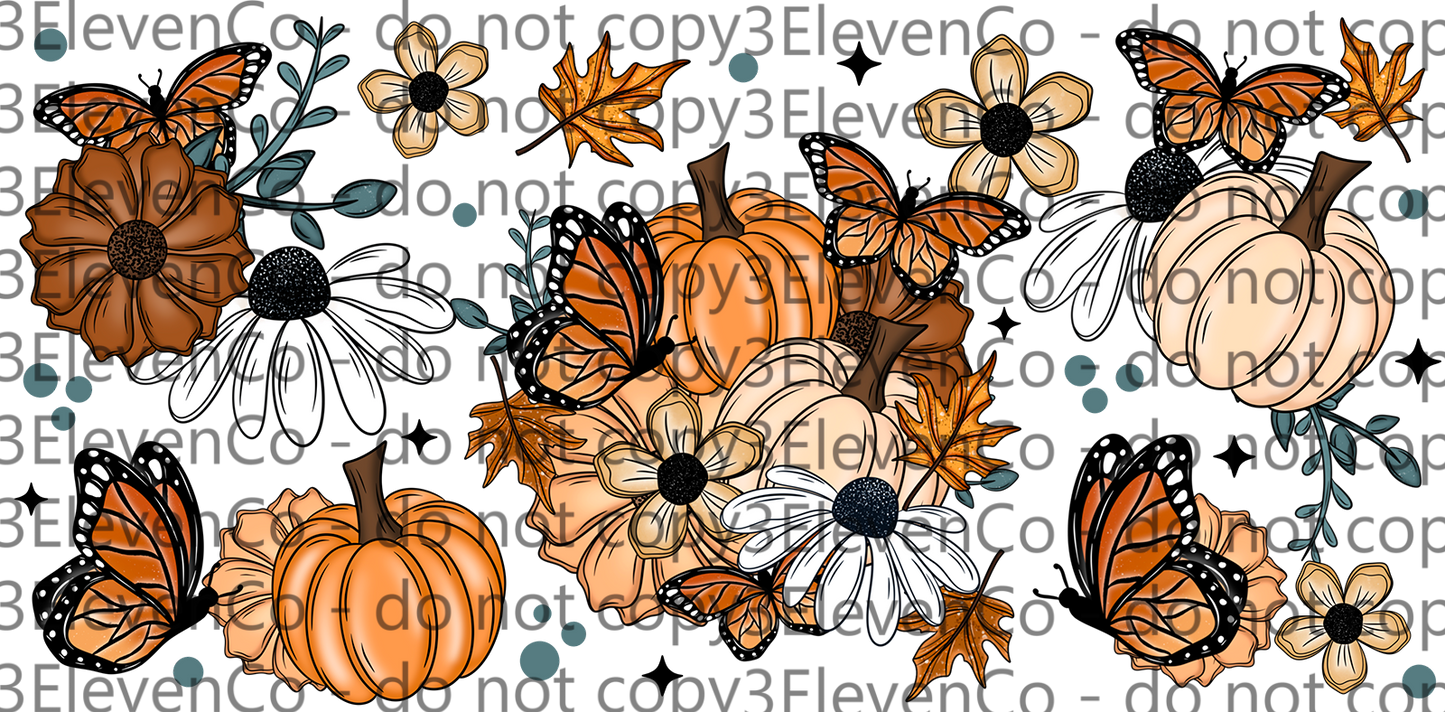 CS 2024 autumn seamless vinyl sheet | decal | UV DTF decal | UV cup wrap | DTF print