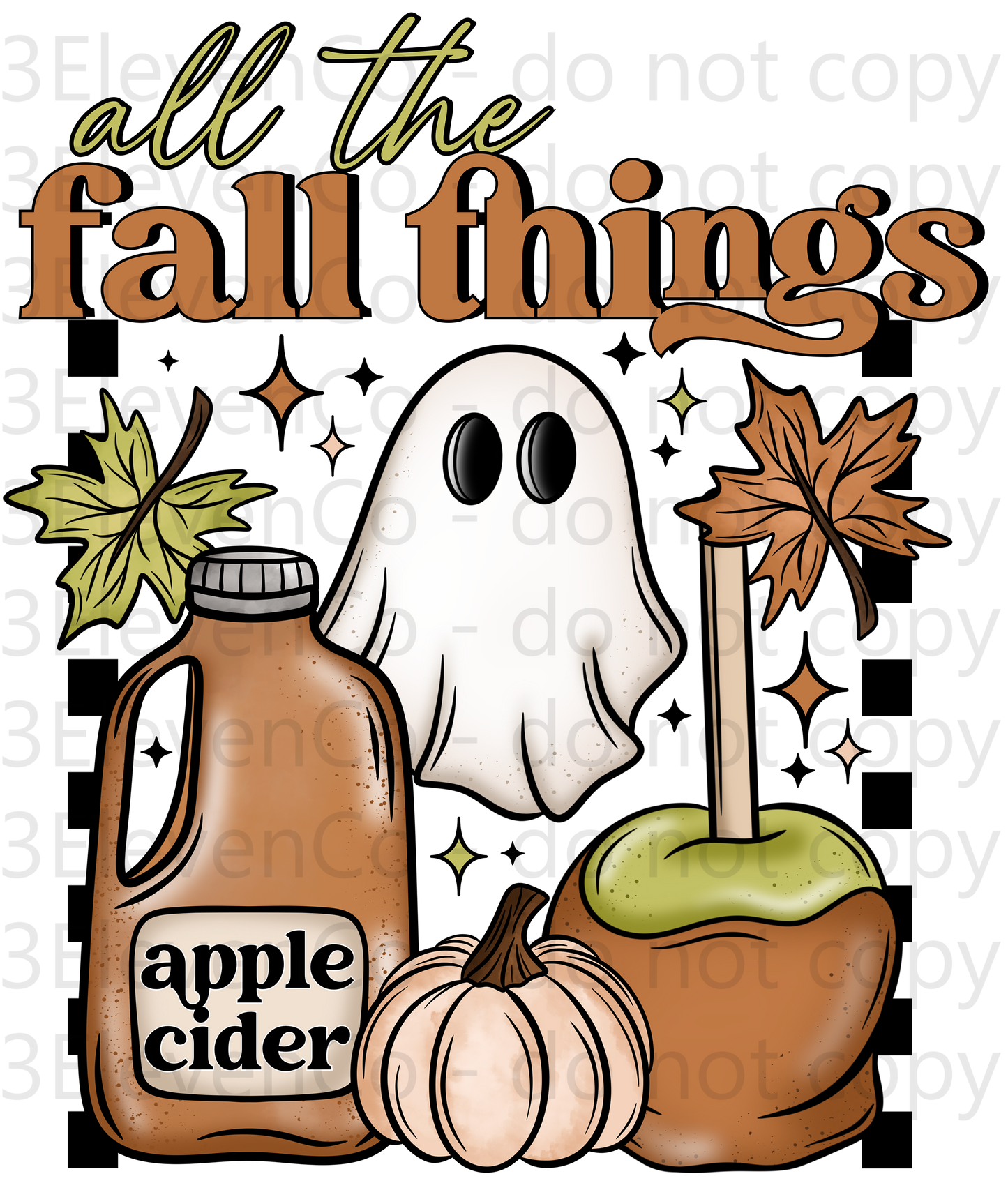 CS 2024 fall things seamless vinyl sheet | decal | vinyl wrap | UV wrap | DTF