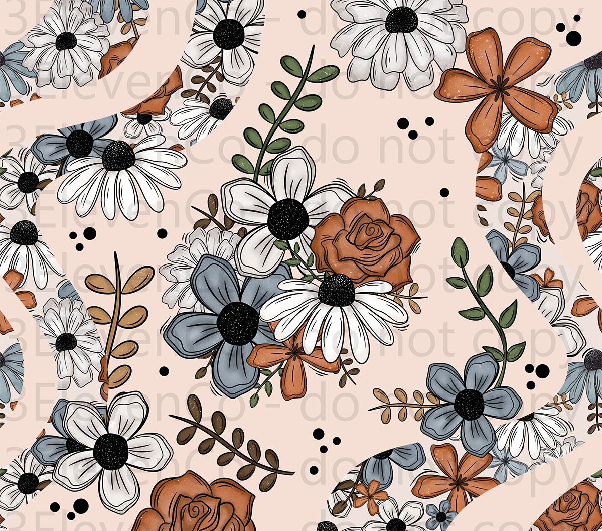 CS 2024 florals vinyl sheet | decal | UV wrap | vinyl wrap | DTF print