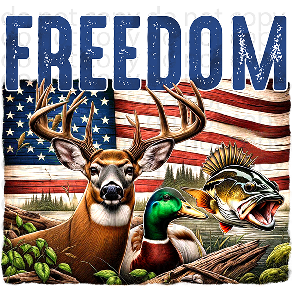 freedom outdoors vinyl decal| UV DTF decal| DTF or sublimation print