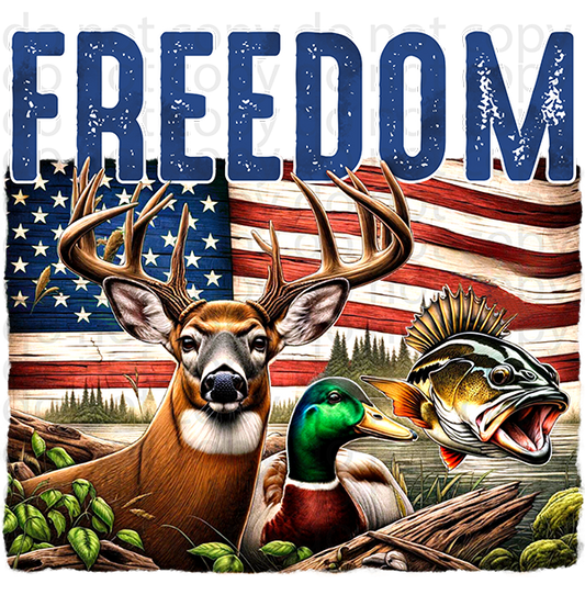 freedom outdoors vinyl decal| UV DTF decal| DTF or sublimation print