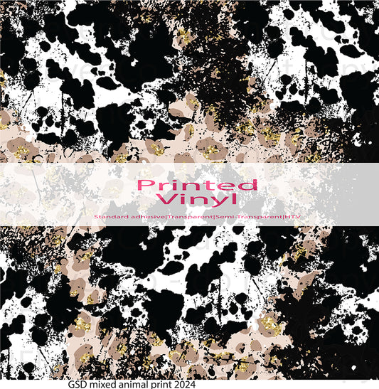 GSD mixed animal print 2024 vinyl sheet