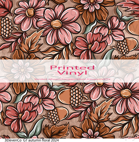 GT autumn floral 2024 vinyl sheet