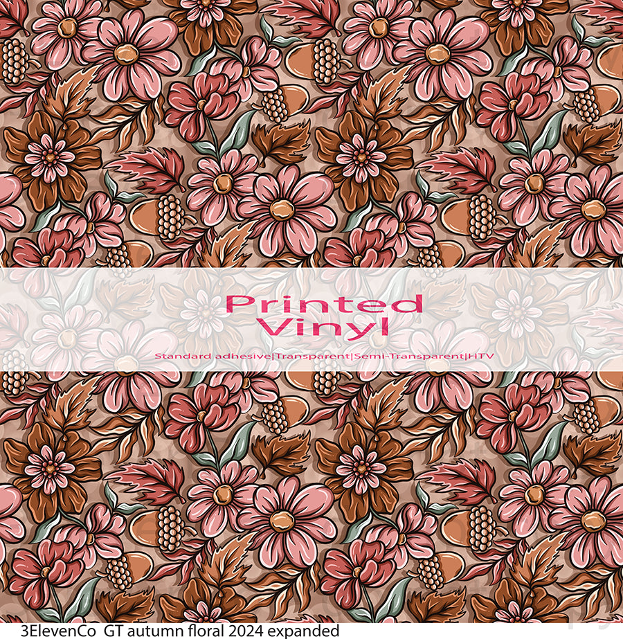 GT autumn floral 2024 vinyl sheet