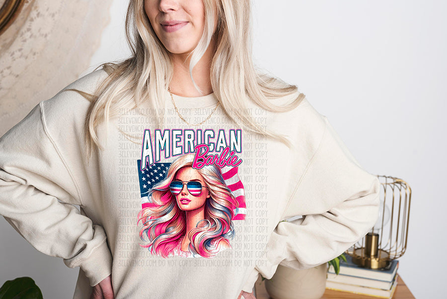 American Barbie tee or sweatshirt