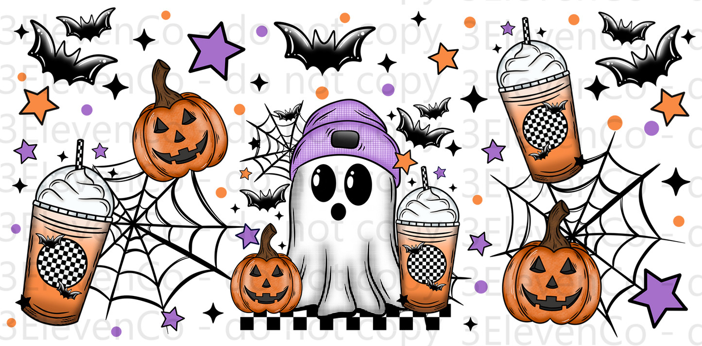 CS 2024 Halloween ghost vinyl sheet | decal | UV wrap | vinyl wrap | DTF print