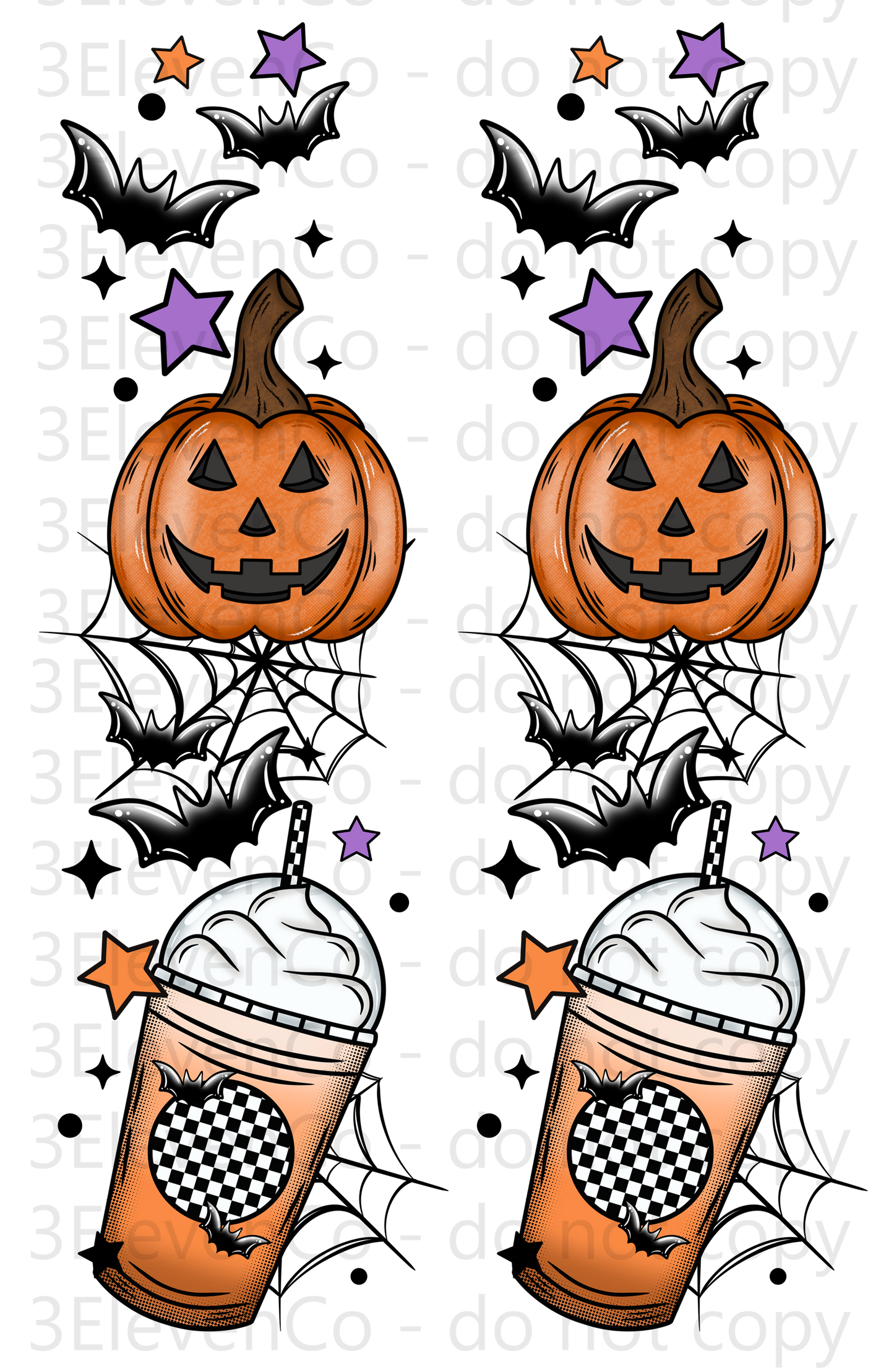 CS 2024 Halloween ghost vinyl sheet | decal | UV wrap | vinyl wrap | DTF print