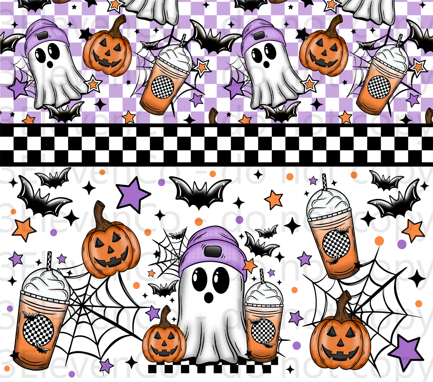 CS 2024 Halloween ghost vinyl sheet | decal | UV wrap | vinyl wrap | DTF print