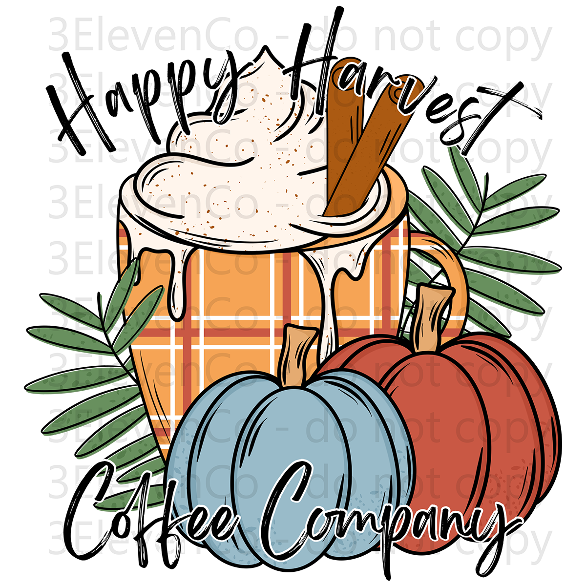 WD 2024 happy harvest vinyl sheet | decal | UV DTF | UV DTF cup wrap | DTF print