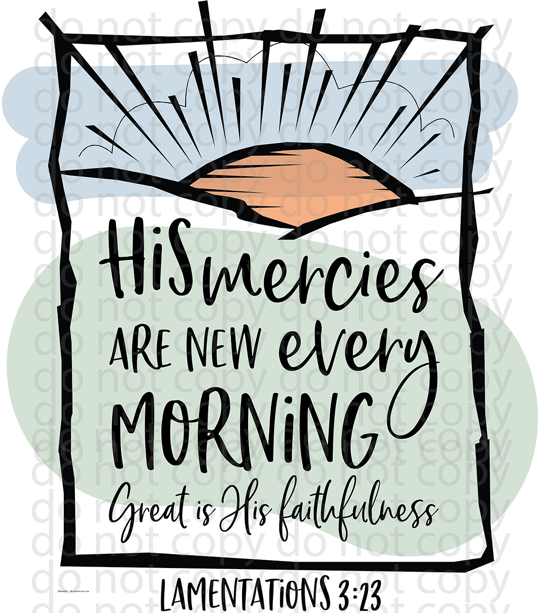 His mercies decal