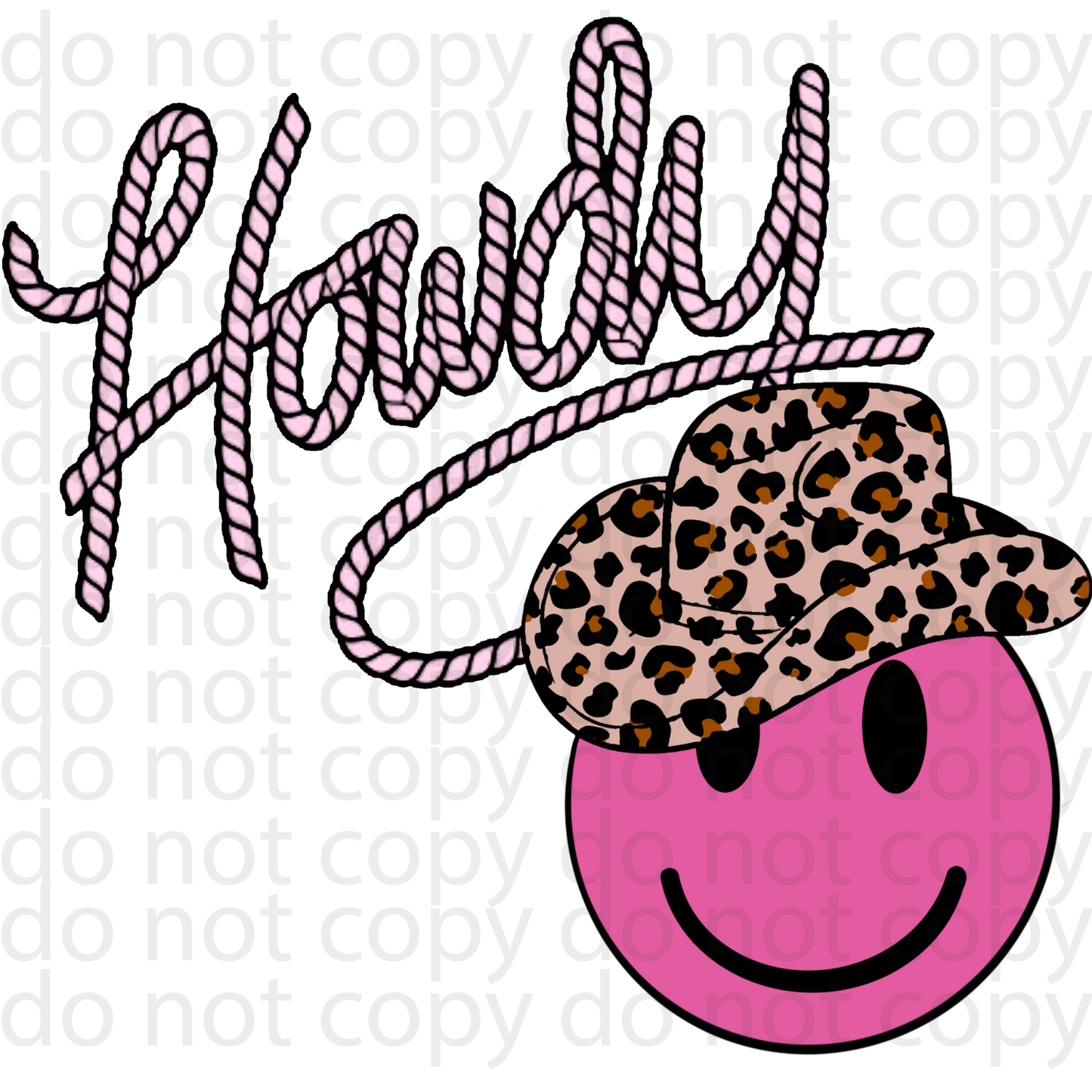 pink howdy sheet or decal