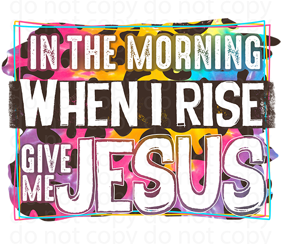 give me Jesus vinyl decal| UV DTF decal| DTF or sublimation print