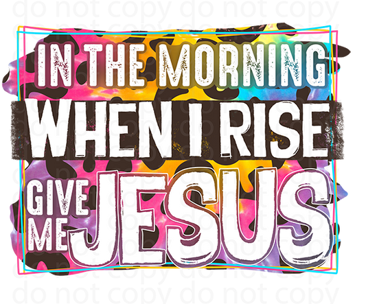 give me Jesus vinyl decal| UV DTF decal| DTF or sublimation print