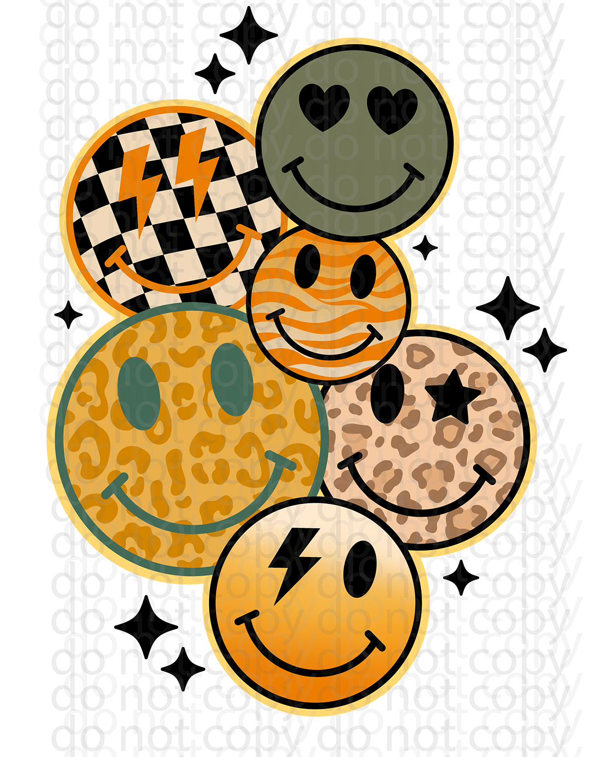 it's fall smiley decal or sublimation print