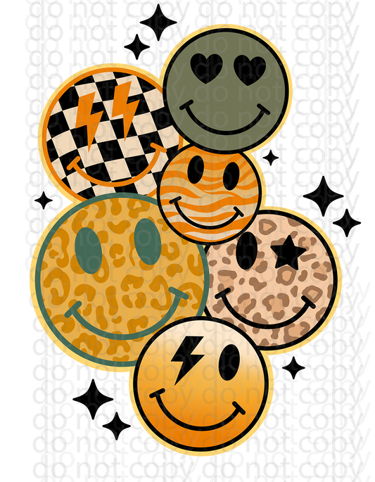 it's fall smiley decal or sublimation print