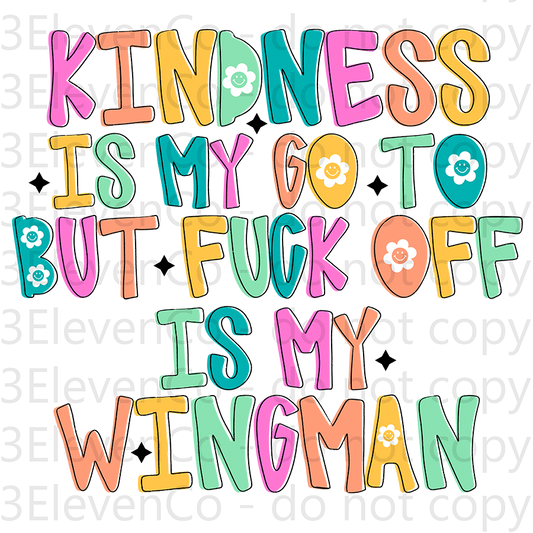 SBB 2024 kindness is my go to vinyl decal | UV DTF decal | DTF print