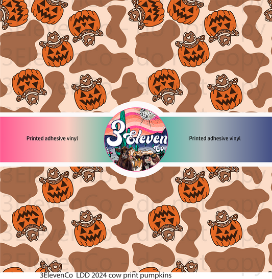 LDD 2024 cow print pumpkin vinyl sheet