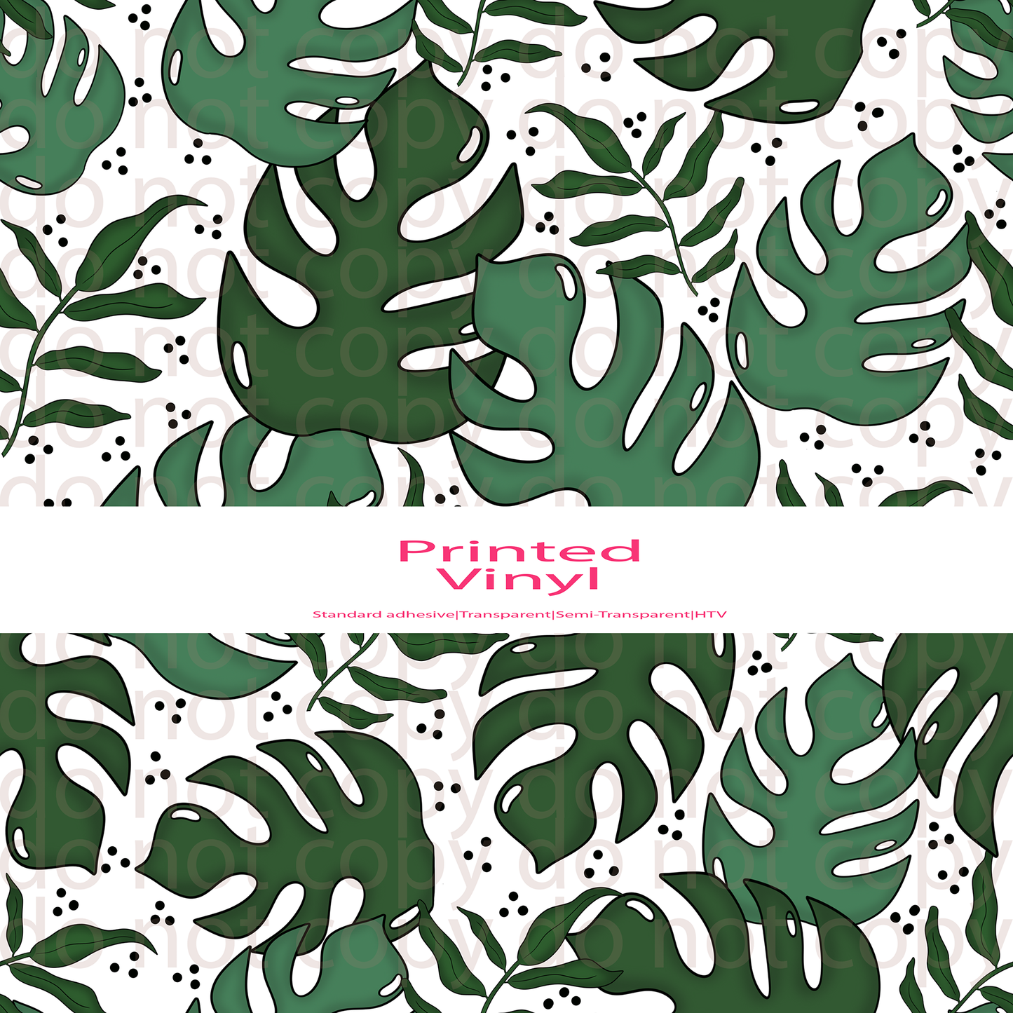 Crafty Flippin' Mom Monstera leaf vinyl sheet or decal