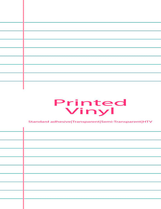 notebook paper vinyl sheet